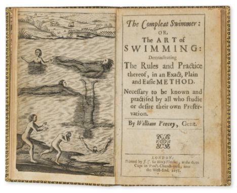 Swimming.- Percey (William) The Compleat Swimmer: or, the Art of Swimming, first and only edition, engraved frontispiece (ski