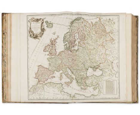 Atlases.- Robert de Vaugondy  (Gilles and Didier) Atlas Universel, engraved title and 108 double-page engraved maps, hand-col