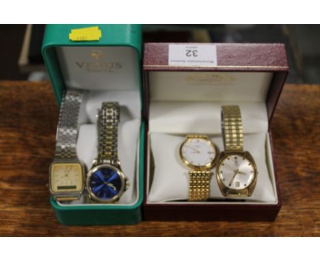 FOUR ASSORTED WATCHES, TO INCLUDE A CASSIO ROTARY EXAMPLE