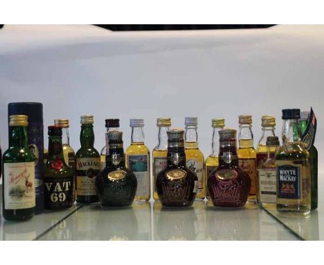 20 ASSORTED BLENDED SCOTCH WHISKIES
Includes The Monarch, Rabbie's Dram, Red Hills, Whyte & Mackay, Strathayr, Royal Salute (