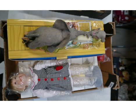 Tuskers ceramic marble The Adventures of Henry together with a Mcdonalds Corporation advertising ceramic doll (both boxed) (2