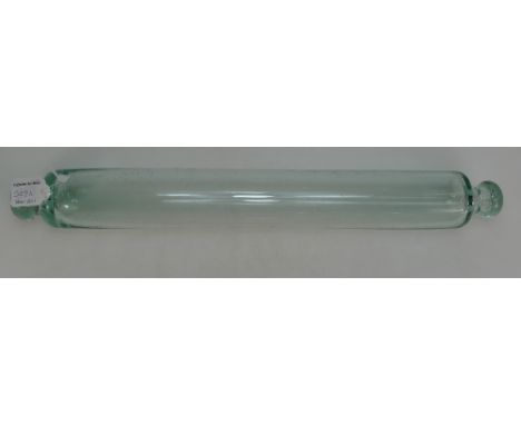 Victorian large glass rolling pin, length 55cm