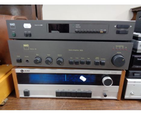 A Leak 2300 tuner together with a NAD stereo tuner 4225 and stereo amplifier 3020 