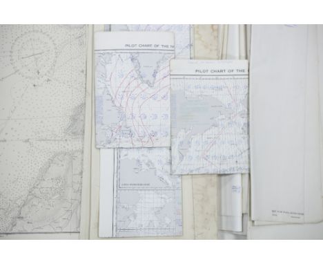 SELECTION OF CIRCA 1960s ADMIRALTY PUBLISHED NAVIGATION CHARTS IN NATURAL SCALE 1:37,500 AND OTHER SCALES to include Belfast 