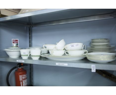 40 PIECE ROYAL DOULTON 'RONDELAY' DINNER AND TEA  SERVICE FOR SIX PERSONS, AND A SET OF 10 HAMMERSLEY SOUP BOWL, 50 PIECES IN