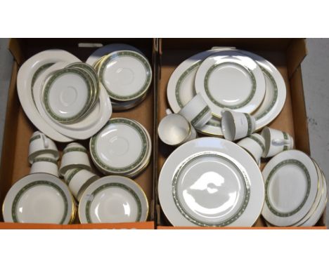 A Royal Doulton 'Rondelay' part dinner and tea service to include dinner plates, saucers, cups, side plates, tureens etc.