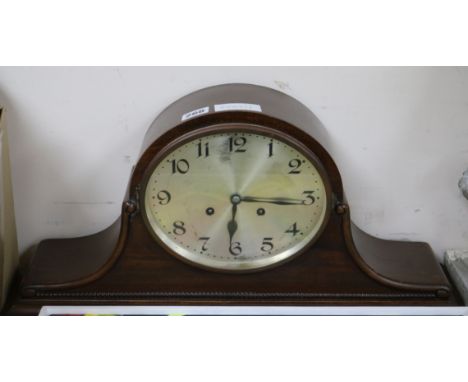 A 1920's mahogany mantel clock