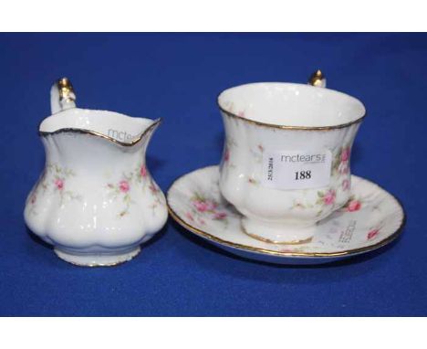 PARAGON TEA SERVICE
decorated with the Victoriana Rose pattern, comprising six cups, eight saucers, six side plates, sugar bo