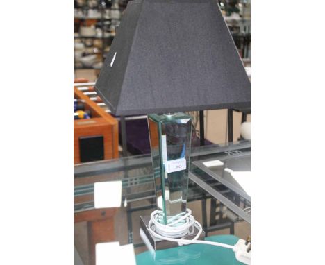 MODERN WALL MIRROR AND TABLE LAMP