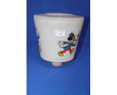 DISNEY GLASS LAMP SHADE
decorated with Mickey Mouse and Donald Duck