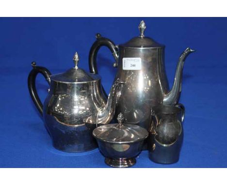 ONEIDA SILVER PLATED FOUR PIECE TEA SERVICE 