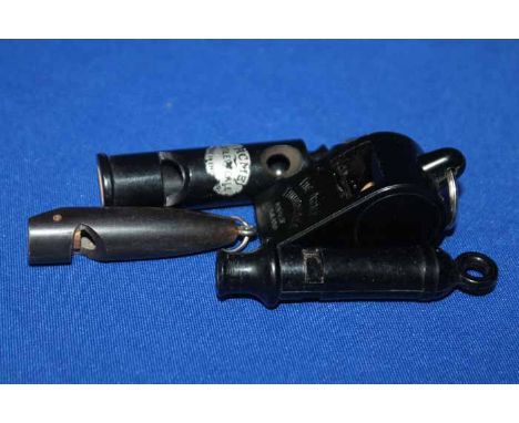 LOT OF FOUR VINTAGE WHISTLES