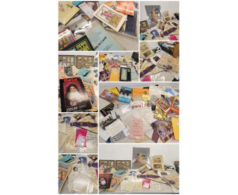 A mixed lot to include books and ephemera, music and theatre programs, 'The Magic Circle' related ephemera, London 2012 badmi