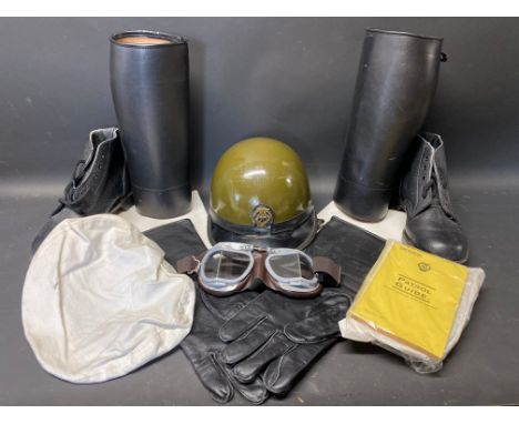 A selection of television props by repute from the BBC drama called 'The Last Salute', following the misadventures of an AA p