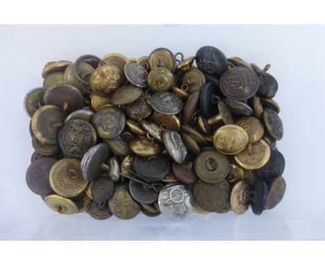 In excess of 150 Victorian military buttons including the Royal Regiment of Artillery, the Light Infantry, the Army Service C