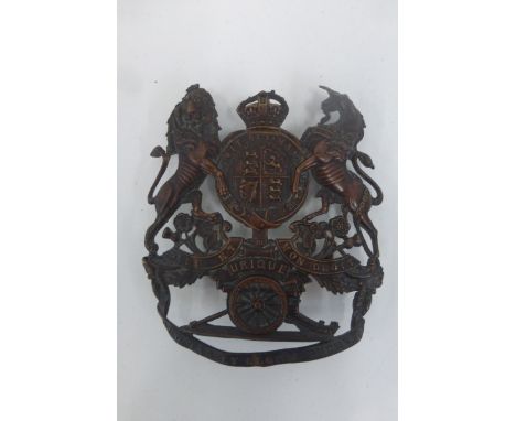 An early 20th Century Royal Regiment of Artillery helmet plate.