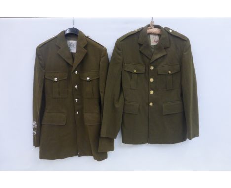 Two Army No. 2 dress uniform jackets including Corps of Signals.