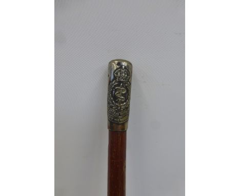 A Royal Army Medical Corps swagger stick.