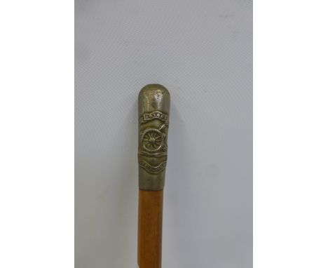 A Royal Artillery swagger stick.