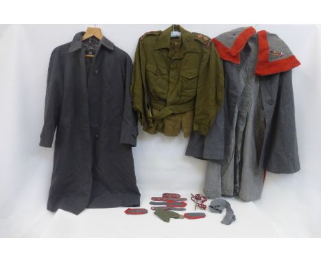 A Queen Alexandra's Imperial Army Nursing Corps uniform with a Queen Alexandra's Royal Army Nursing Corps uniform.