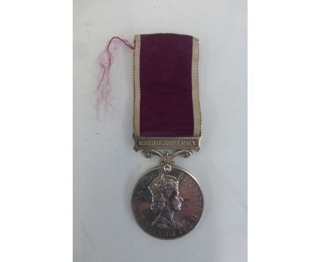 A Regular Army Long Service Medal named to 2325945 CPL. A. REYNOLDS. ACC.