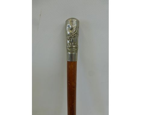 A rare Submarine Miner's malacca cane swagger stick.