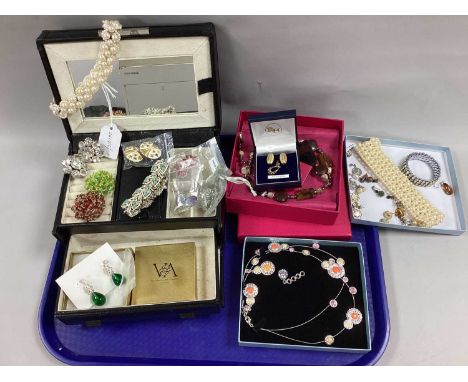 A Mixed Lot of Assorted Costume Jewellery, including pair of large Butler &amp; Wilson clip on earrings, further earrings, vi