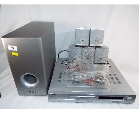 Surround Sound - a Tevion Surround Sound system with a Tevion HT95 DVD and amplifier system with five Surround Sound speakers