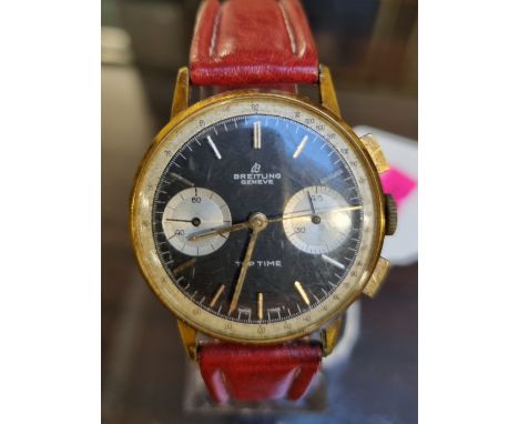 Breitling Geneve Top Time Gentlemens wristwatch in gilt case 2003 stamped to reverse 1960s&nbsp;in working order&nbsp;