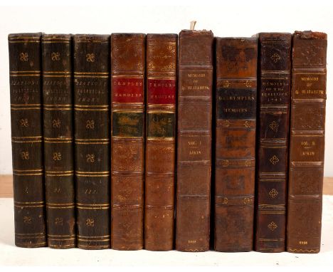 Beatson (R) A Political Index to the Histories of Great Britain and Ireland, Third Edition, 3 vols., cont. half green morocco