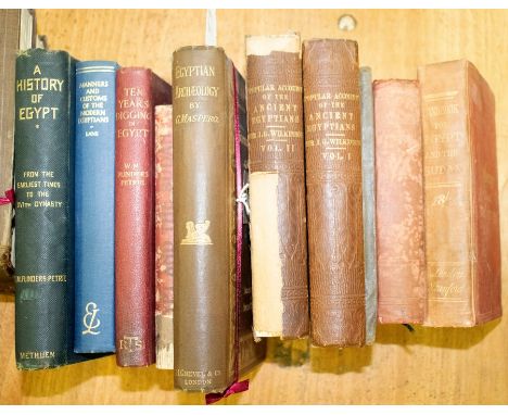 Maspero (G) Egyptian Archaeology, trans. Amelia Edwards, 1887, Wilkinson A Popular Account of the Ancient Egyptians, 2 vols, 