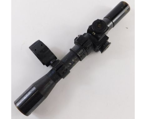 A vintage metal gun sight, unmarked, 28cm long. 