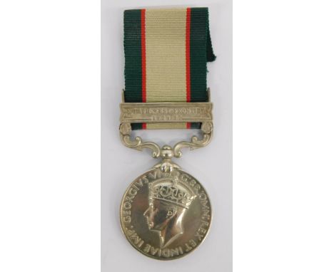 A George VI India medal, marked 14008 SEPOY MAKHMAD NUP 2-14 PUNJAB R, the ribbon with North West Frontiers 1936-37 clasp. 