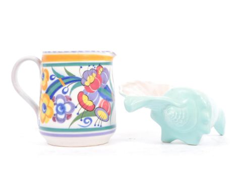 Poole Pottery - An early 20th century circa 1930s&nbsp;Poole Pottery (Carter Stabler Adams) 319 ED jug. Featuring floral deco