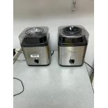 (2) Cuisinart 2Qt. Ice Cream-Frozen Yogurt & Sorbet Makers