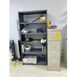 4-Drawer File Cabinet & Contents of (5) Shelves