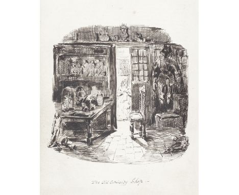 DICKENS (CHARLES)The Old Curiosity Shop, EXTRA-ILLUSTRATED WITH ORIGINAL INK DRAWINGS BY JAMES CAMPBELL,  engraved frontispie