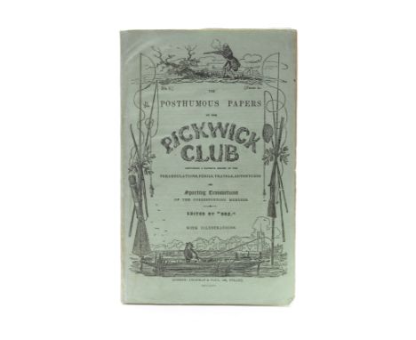 DICKENS (CHARLES)The Posthumous Papers of the Pickwick Club... Edited by Boz, FIRST EDITION, IN THE 20 ORIGINAL PARTS IN 19, 