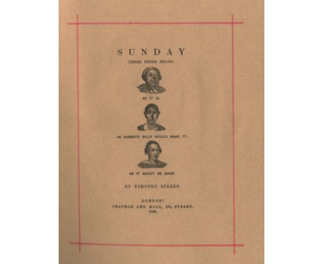 DICKENS (CHARLES)Sunday Under Three heads,  Manchester facsimile edition, LARGE PAPER COPY with an extra set of the plates on