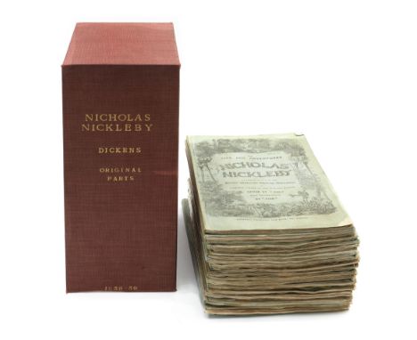 DICKENS (CHARLES)The Life and Adventures of Nicholas Nickleby... Edited by 'Boz', FIRST EDITION IN THE ORIGINAL 19/20 PARTS, 