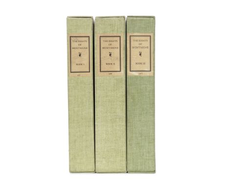ROGERS (BRUCE) - RIVERSIDE PRESSMONTAIGNE (MICHEL DE) Essays... Written by Him in French and Done into English by John Florio