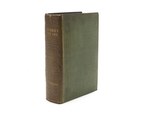 DICKENS (CHARLES)Dombey and Son, FIRST EDITION IN BOOK FORM,  early issue, half-title, etched frontispiece, additional vignet