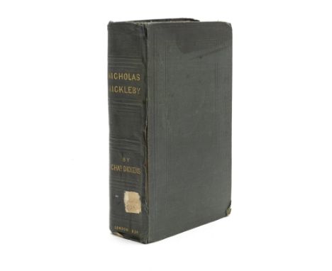 DICKENS (CHARLES)The Life and Adventures of Nicholas Nickleby, FIRST EDITION IN BOOK FORM,  mixed issue with 'sister' (line 1