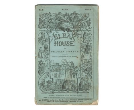 DICKENS (CHARLES)Bleak House, FIRST EDITION IN THE ORIGINAL 19/20 PARTS,  additional etched title and 39 plates by H.K. Brown