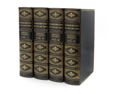 CHURCHILL (WINSTON)Marlborough. His Life and Times, 4 vol., PRESENTATION COPIES TO T.E.R. HARRIS, EACH VOLUME INSCRIBED 'From