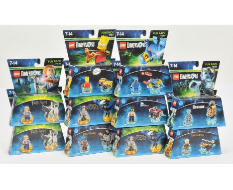 Lego (Sealed) Dimensions Fun Packs x10, to include 71219 The Lord of the Rings, 71348 Harry Potter, 71238 Doctor Who, and oth