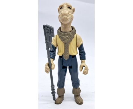Kenner Star Wars Yakface Last 17 loose with staff. Good to good plusBody has a hint of yellowing. Tiny paint rubs on shoulder