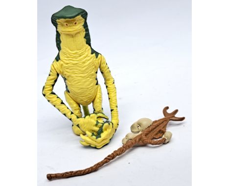 Kenner Star Wars Amanaman Last 17 loose with staff. Excellent to excellent plusNote staff has a bend in it. Limbs are stiff. 