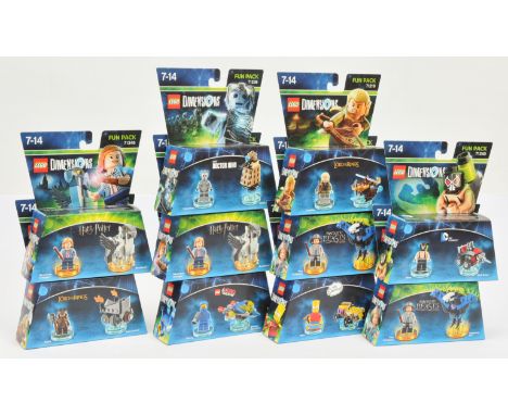 Lego (Sealed) Dimensions Fun Packs x10, to include 71238 Doctor Who, 71219 &amp; 71220 The Lord of the Rings, and others, wit