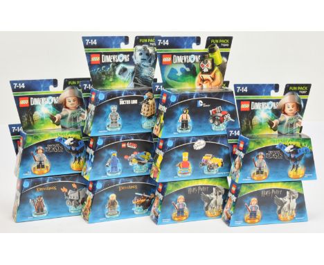 Lego (Sealed) Dimensions Fun Packs x10, to include 71211 The Simpsons, 71220 The Lord of the Rings, 71238 Doctor Who, and oth